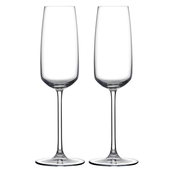 Набор бокалов для шампанского Nude Glass Мираж 245 мл, 2 шт, хрусталь бессвинцовый