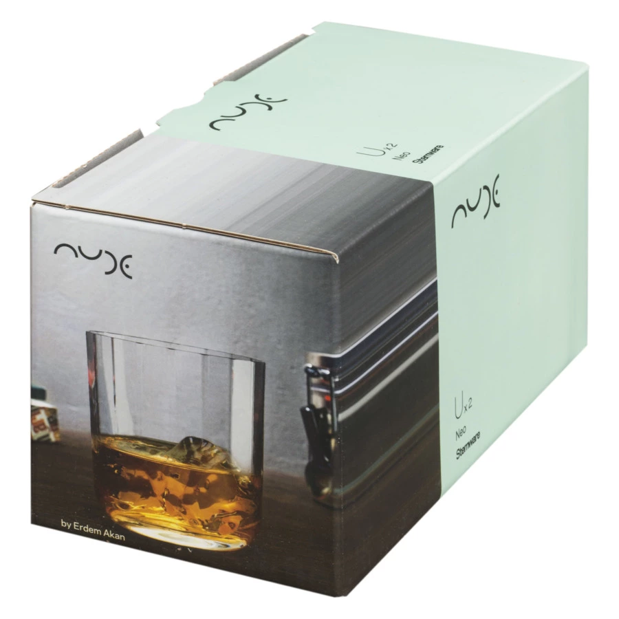 Набор стаканов для виски Nude Glass Нео 380 мл, 2 шт, хрусталь бессвинцовый