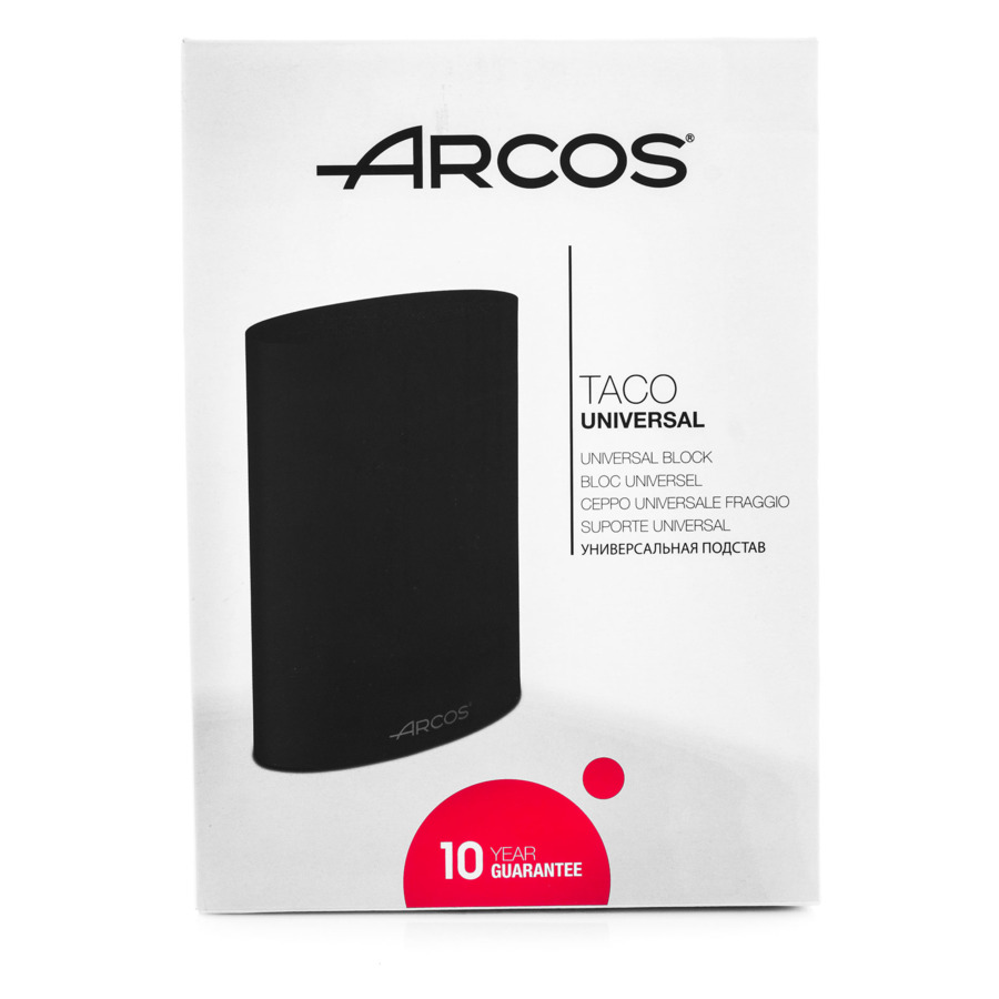 Подставка для ножей Arcos Kitchen gadgets 16,5 смх23 см, пластик, черный