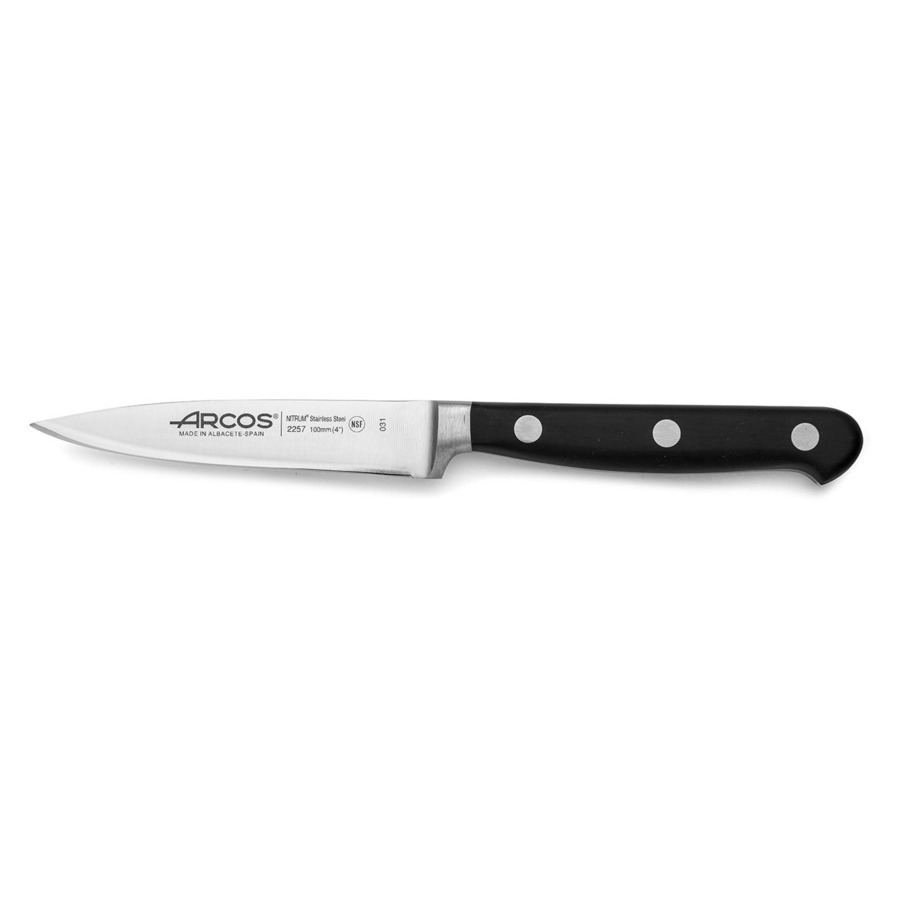 Нож кухонный для чистки овощей Arcos Opera 10 см, сталь нержавеющая нож кухонный arcos для овощей 10 см opera