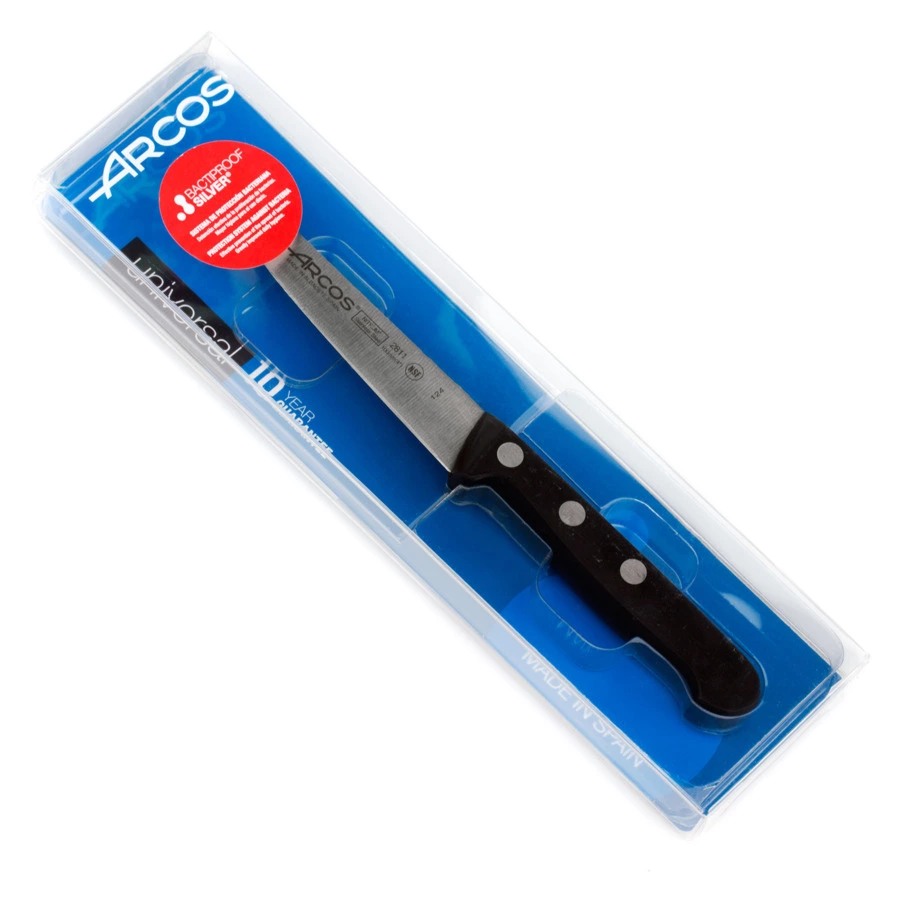 Нож кухонный овощной Arcos Universal 10 см, сталь нержавеющая