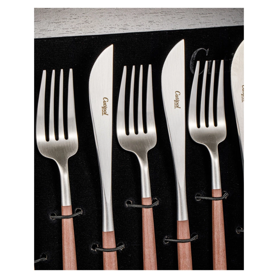 Набор столовых приборов Cutipol Goa Brown на 6 персон 24 предмета, п/к-Sale