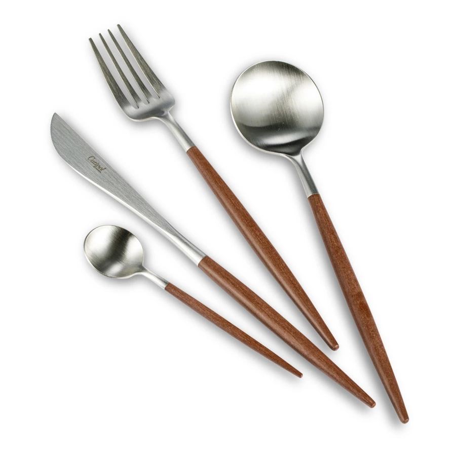 Набор столовых приборов Cutipol Goa Brown на 6 персон 24 предмета, п/к-Sale