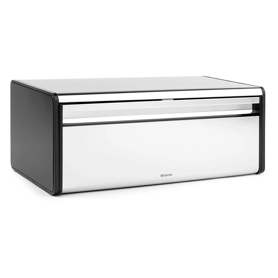 Хлебница с откидной крышкой Brabantia 18х46,5х25см, стальной полированный-Sale