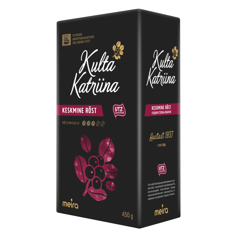 Кофе молотый Kulta Katriina Keskmine rost 450 гр
