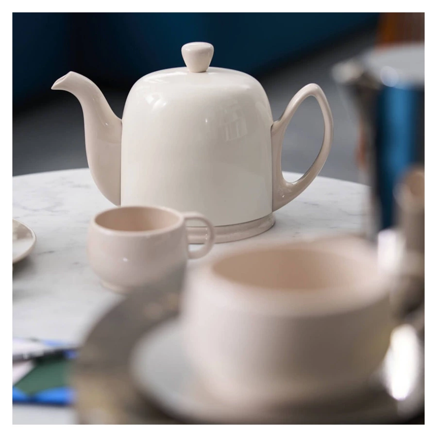 Чайник заварочный Degrenne Salam 1 л, керамика, сталь нержавеющая, розовый