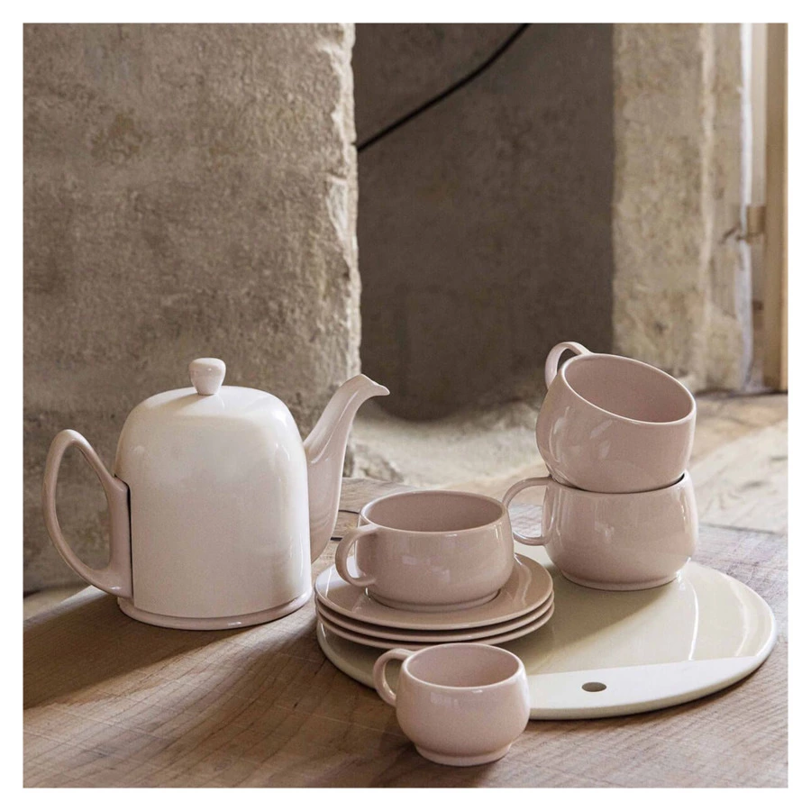 Чайник заварочный Degrenne Salam 1 л, керамика, сталь нержавеющая, розовый