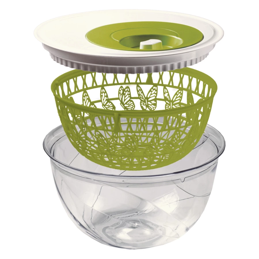 Сушка для зелени SNIPS Madame Butterfly 4 л, 27х15 см, пластик, зеленая