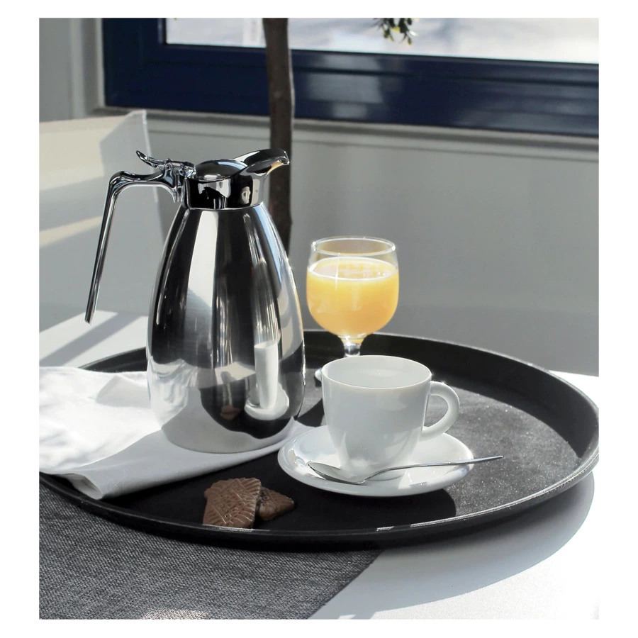 Термокувшин OGO Elva 1 л, h22 см, сохранение тепла 12 часов, сталь нержавеющая