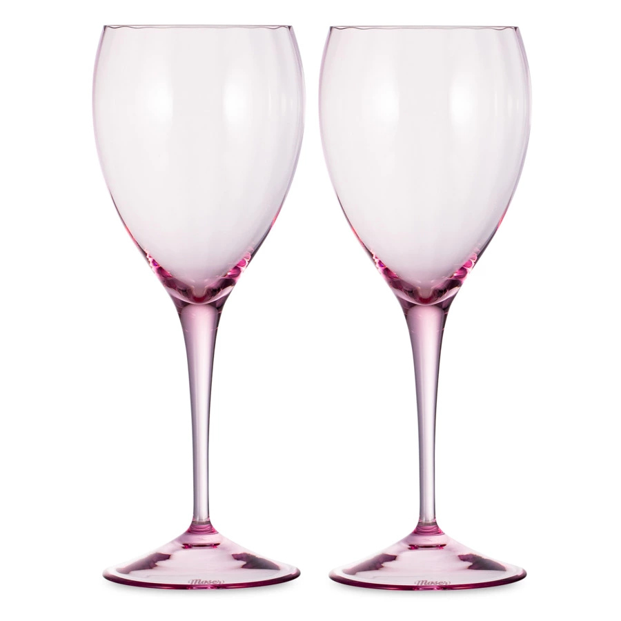 Набор бокалов для красного вина Moser Оптик 350 мл, 2 шт, розалин, п/к