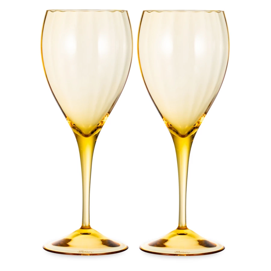 Набор бокалов для красного вина Moser Оптик 350 мл, 2 шт, топаз, п/к