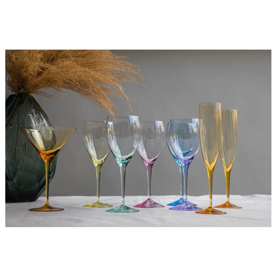 Набор бокалов для красного вина Moser Оптик 350 мл, 2 шт, топаз, п/к