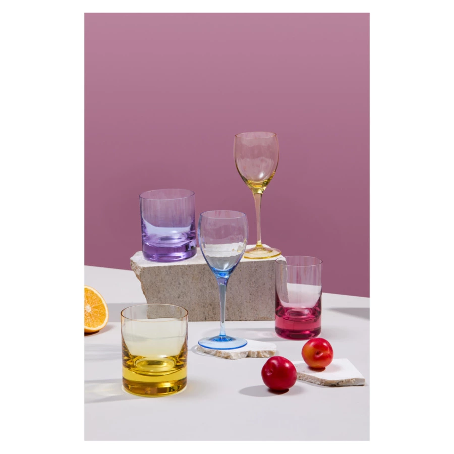 Набор бокалов для белого вина Moser Оптик 250 мл, 2 шт, аквамарин, п/к