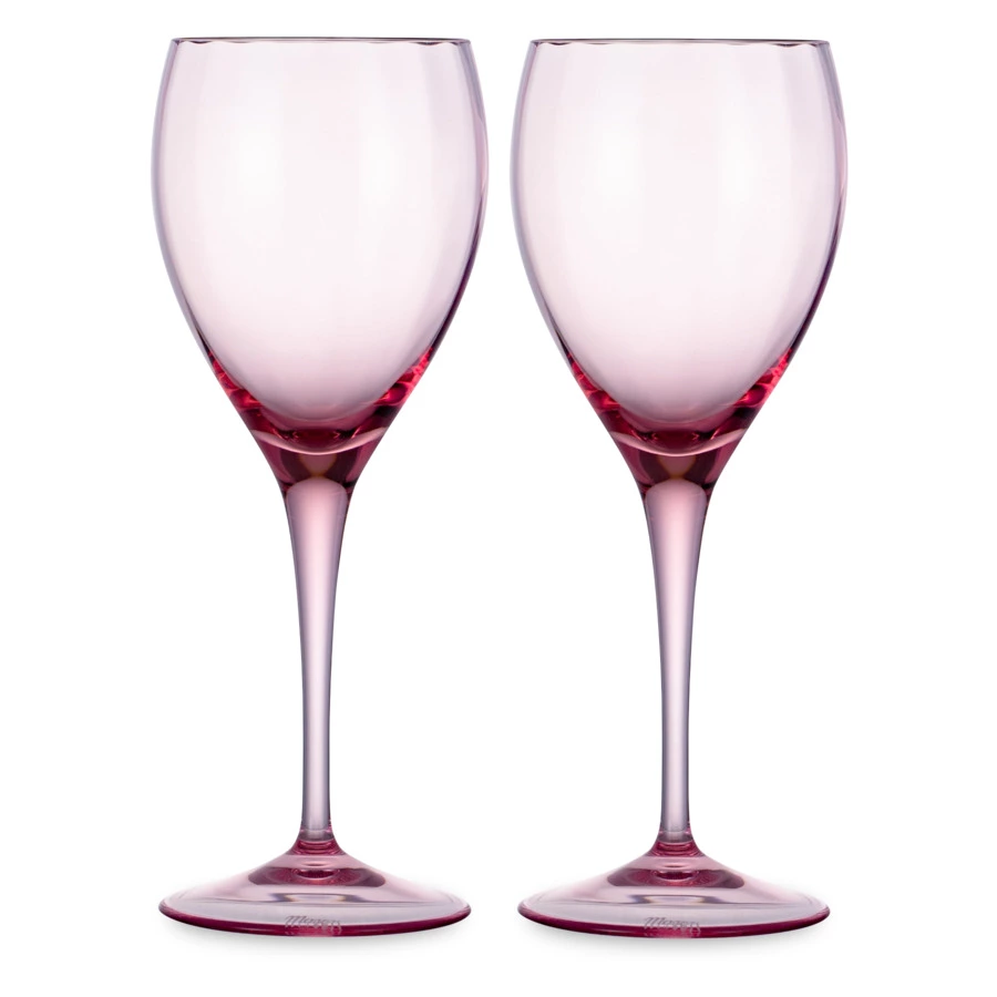 Набор бокалов для белого вина Moser Оптик 250 мл, 2 шт, розалин, п/к