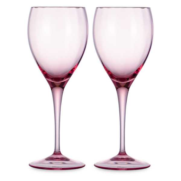 Набор бокалов для белого вина Moser Оптик 250 мл, 2 шт, розалин, п/к