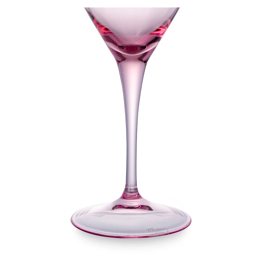 Набор бокалов для белого вина Moser Оптик 250 мл, 2 шт, розалин, п/к