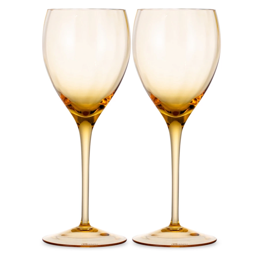 Набор бокалов для белого вина Moser Оптик 250 мл, 2 шт, топаз, п/к