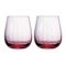 Набор стаканов для виски Moser Оптик 360 мл, 2 шт, розалин, п/к