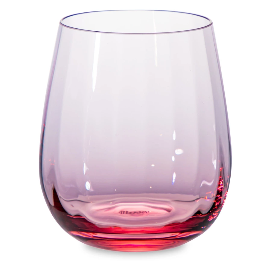 Набор стаканов для виски Moser Оптик 360 мл, 2 шт, розалин, п/к