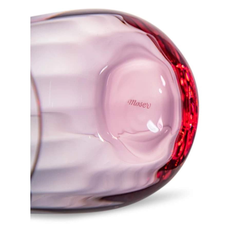 Набор стаканов для виски Moser Оптик 360 мл, 2 шт, розалин, п/к