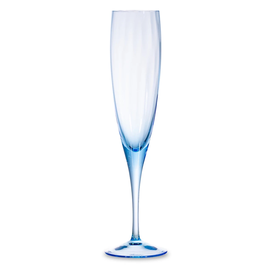 Набор фужеров для шампанского Moser Оптик 200 мл, 2 шт, аквамарин, п/к