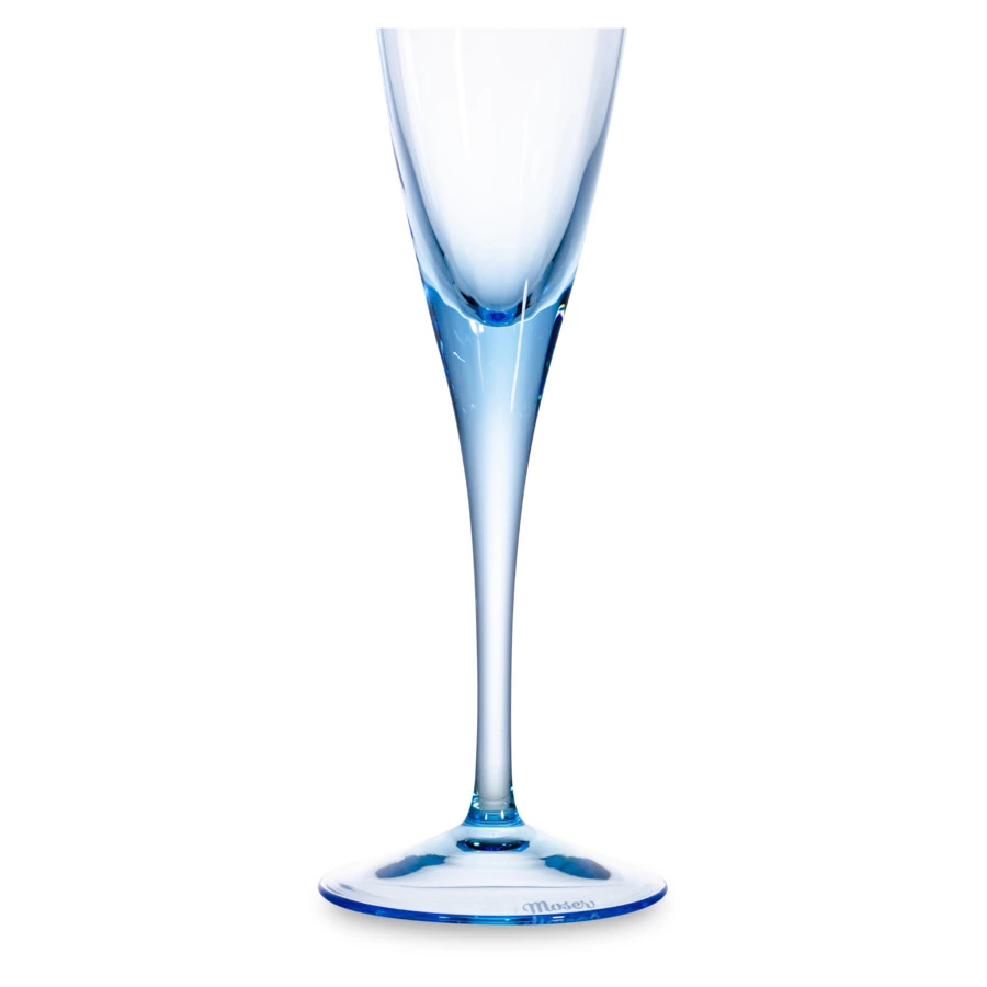 Набор фужеров для шампанского Moser Оптик 200 мл, 2 шт, аквамарин, п/к