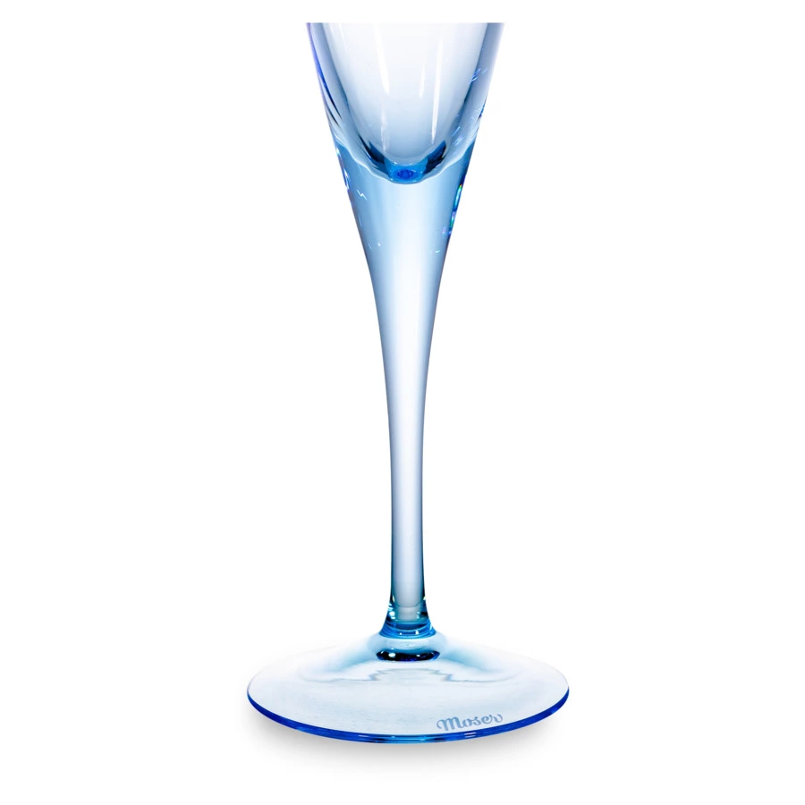 Набор фужеров для шампанского Moser Оптик 200 мл, 2 шт, аквамарин, п/к