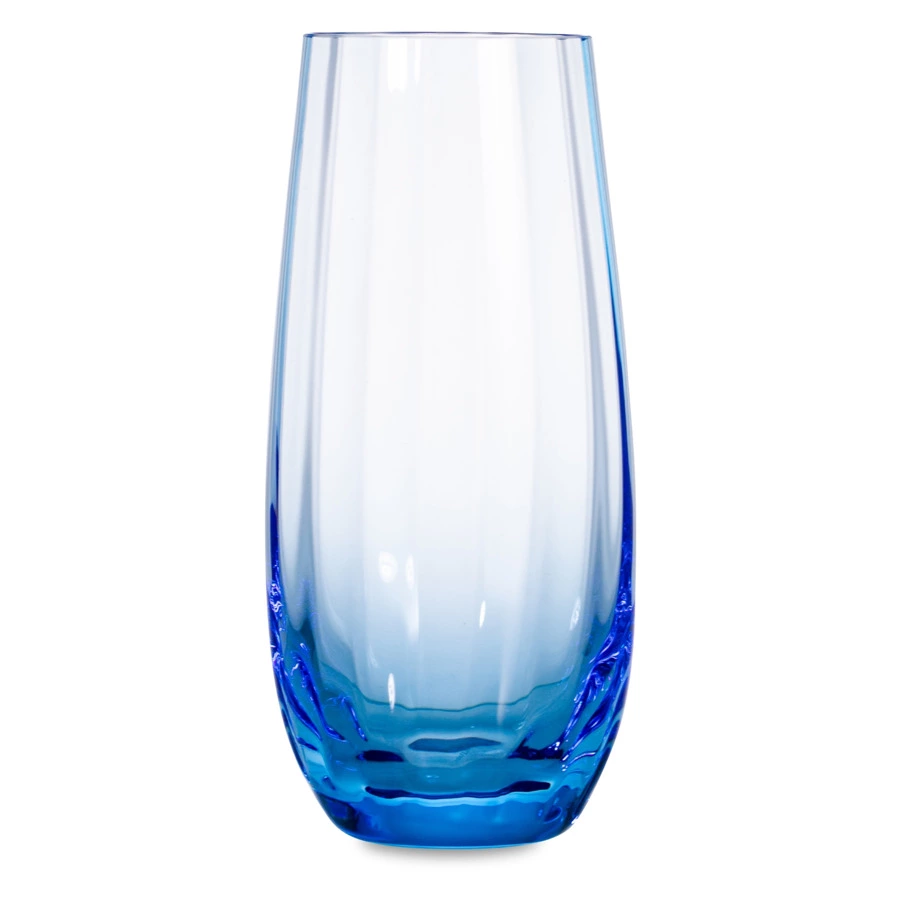 Набор стаканов для воды Moser Оптик 350 мл, 2 шт, аквамарин, п/к