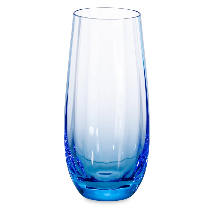 Набор стаканов для воды Moser Оптик 350 мл, 2 шт, аквамарин, п/к