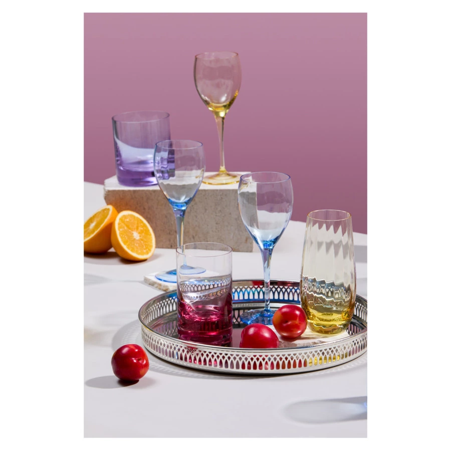 Набор стаканов для воды Moser Оптик 350 мл, 2 шт, желтый, п/к