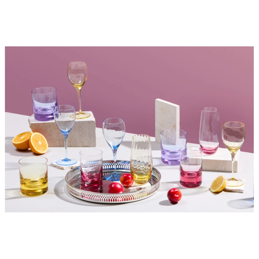 Набор стаканов для воды Moser Оптик 350 мл, 2 шт, желтый, п/к