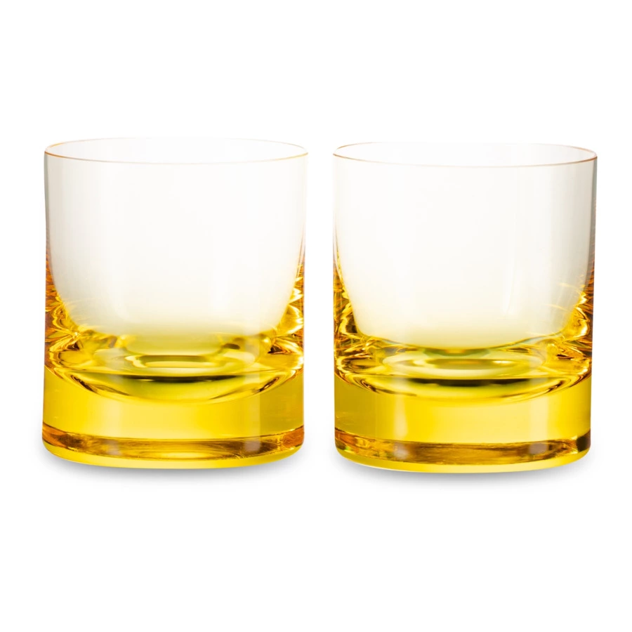 Набор стаканов для виски Moser Виски сет 370 мл, 2 шт, желтый, п/к