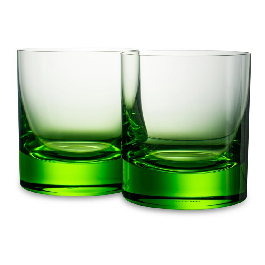 Набор стаканов для виски Moser Виски сет 370 мл, 2 шт, зеленый, п/к