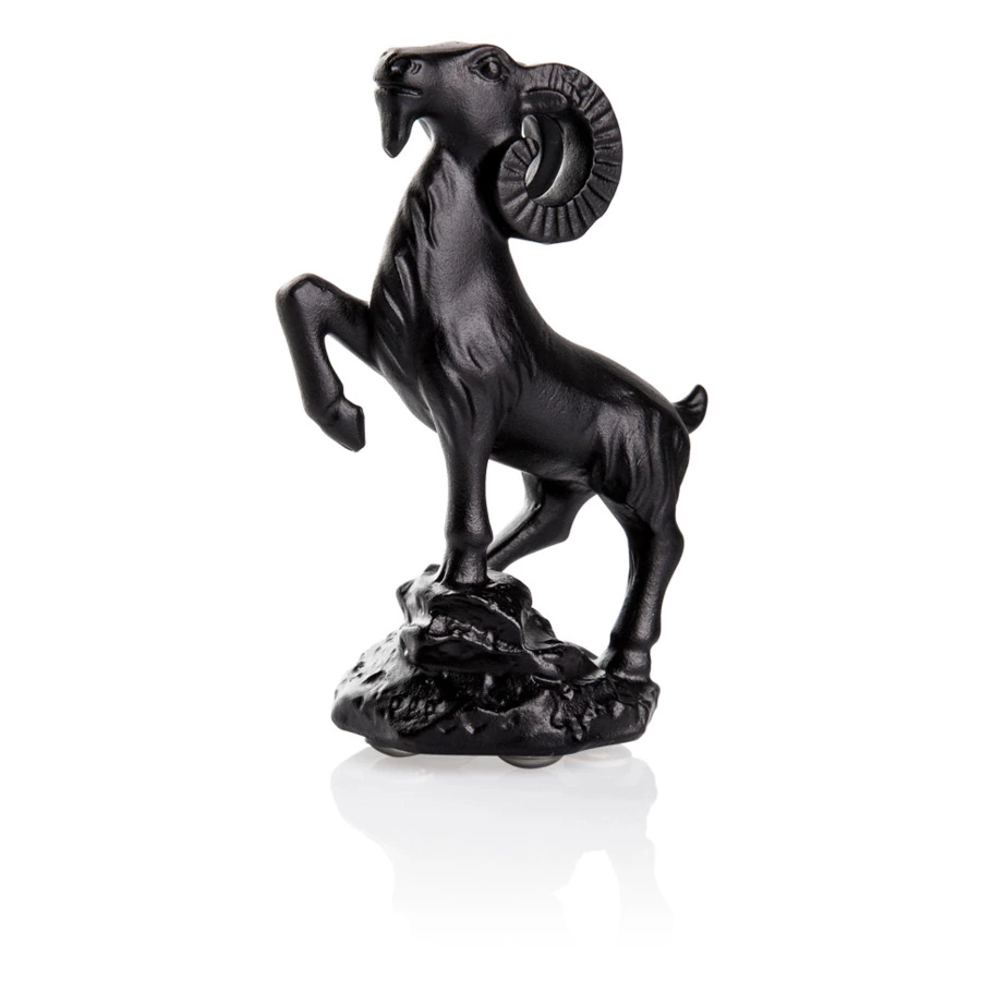 Фигурка Cristal de Paris Горный козел 6х8 см, хрустальное тесто, черная