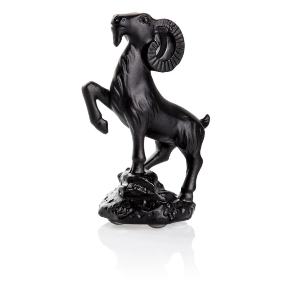 Фигурка Cristal de Paris Горный козел 6х8 см, хрустальное тесто, черная