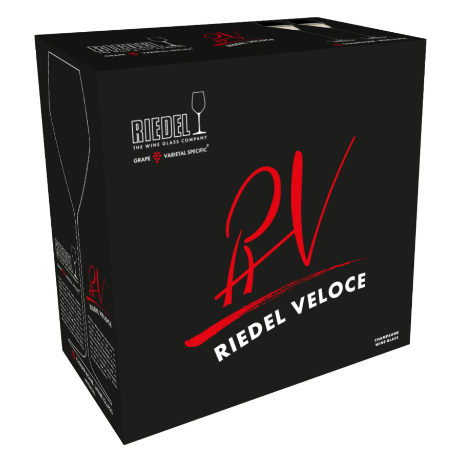 Набор бокалов для шампанского Riedel Veloce Шампань 327 мл, 2 шт, хрусталь бессвинцовый