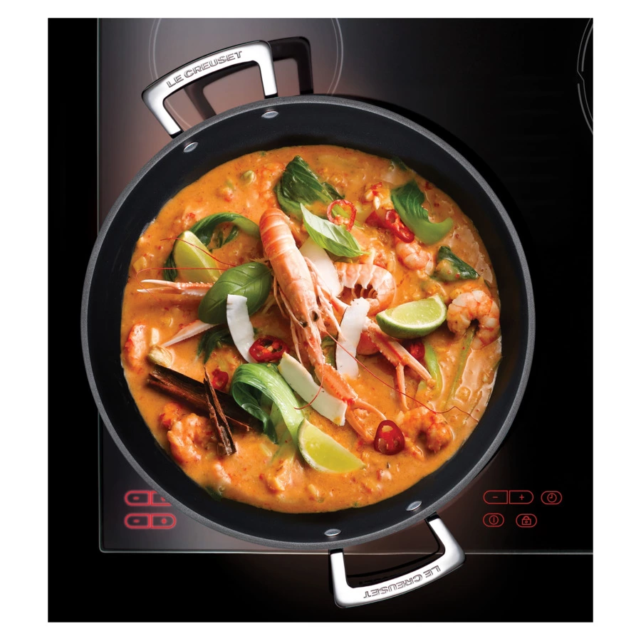 Кастрюля низкая с крышкой Le Creuset 30 см, алюминий кованый-Sale