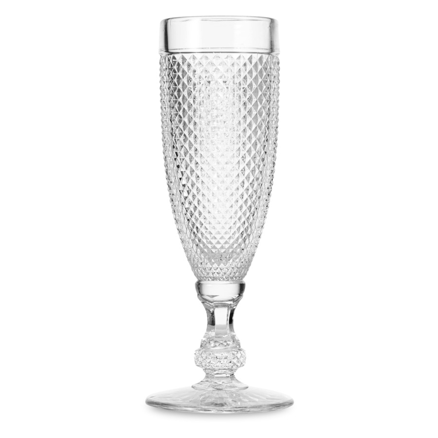 Бокал для шампанского Vista Alegre Бикош 110 мл, прозрачный набор стаканов для виски vista alegre бикош 280 мл 4 шт прозрачный