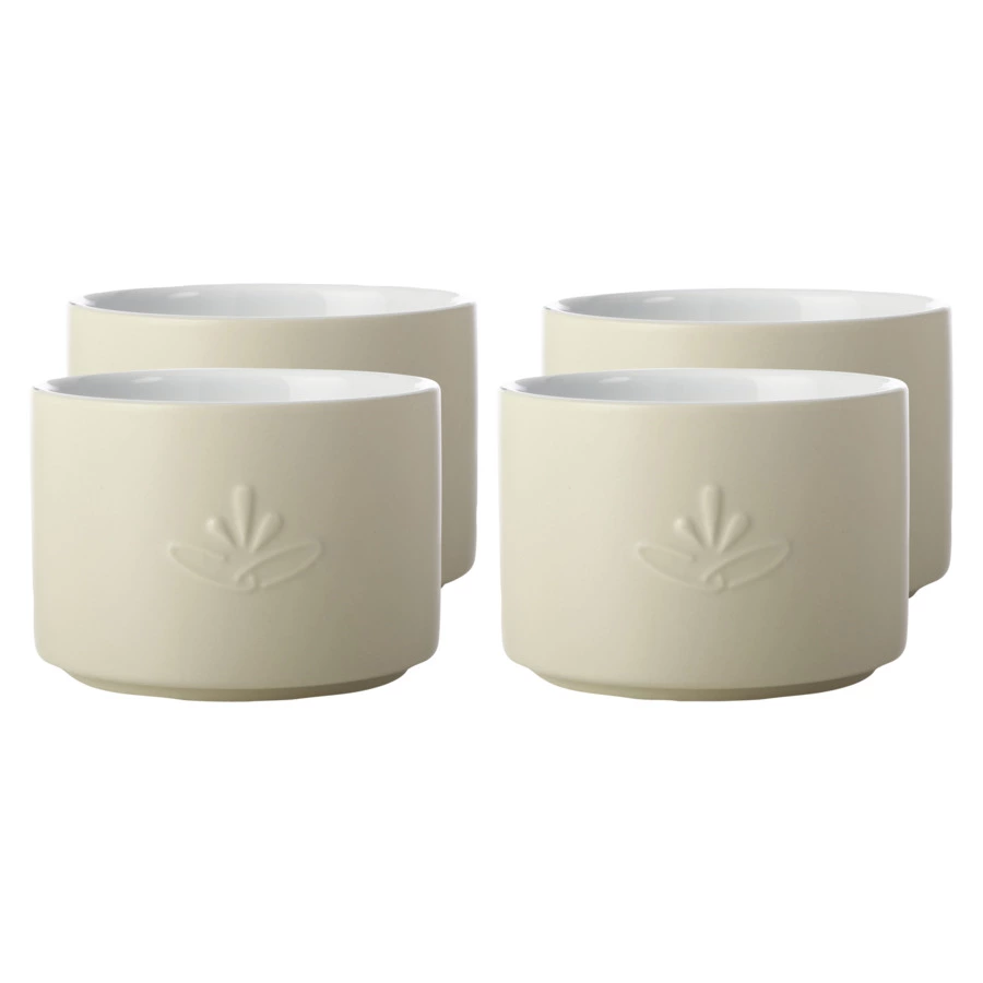 Набор форм для запекания Casa Domani Moderna 10 см, 4 шт, керамика, кремовый, п/к