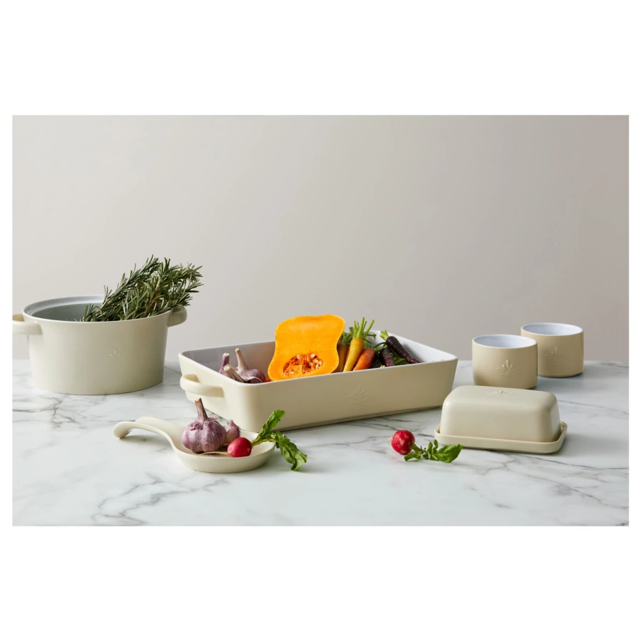 Набор форм для запекания Casa Domani Moderna 10 см, 4 шт, керамика, кремовый, п/к