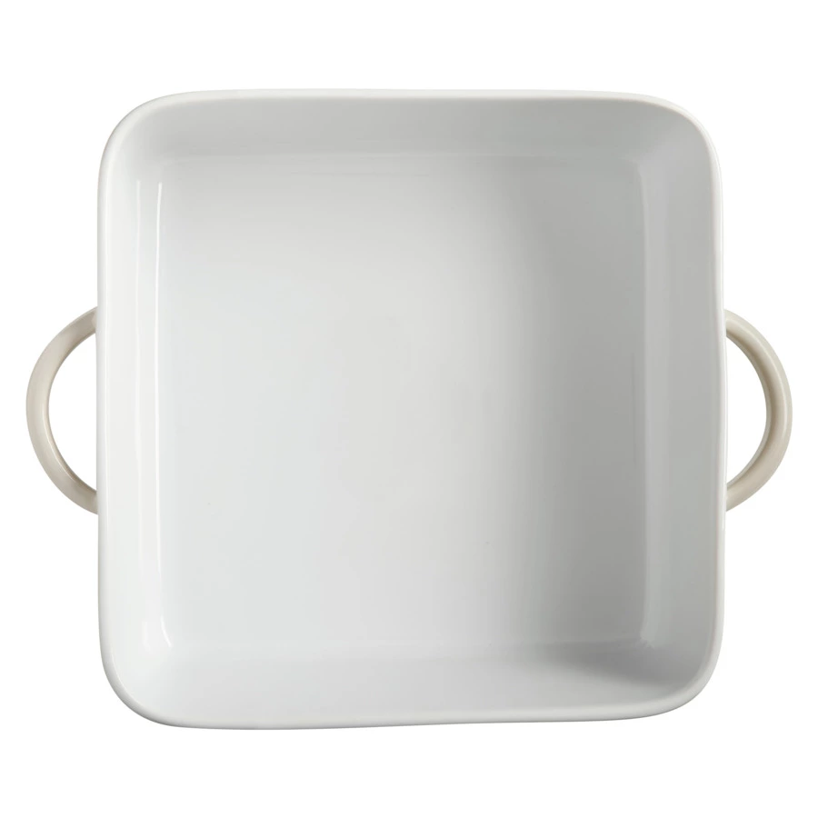 Блюдо квадратное Casa Domani Moderna 22 см, керамика, кремовый, п/к