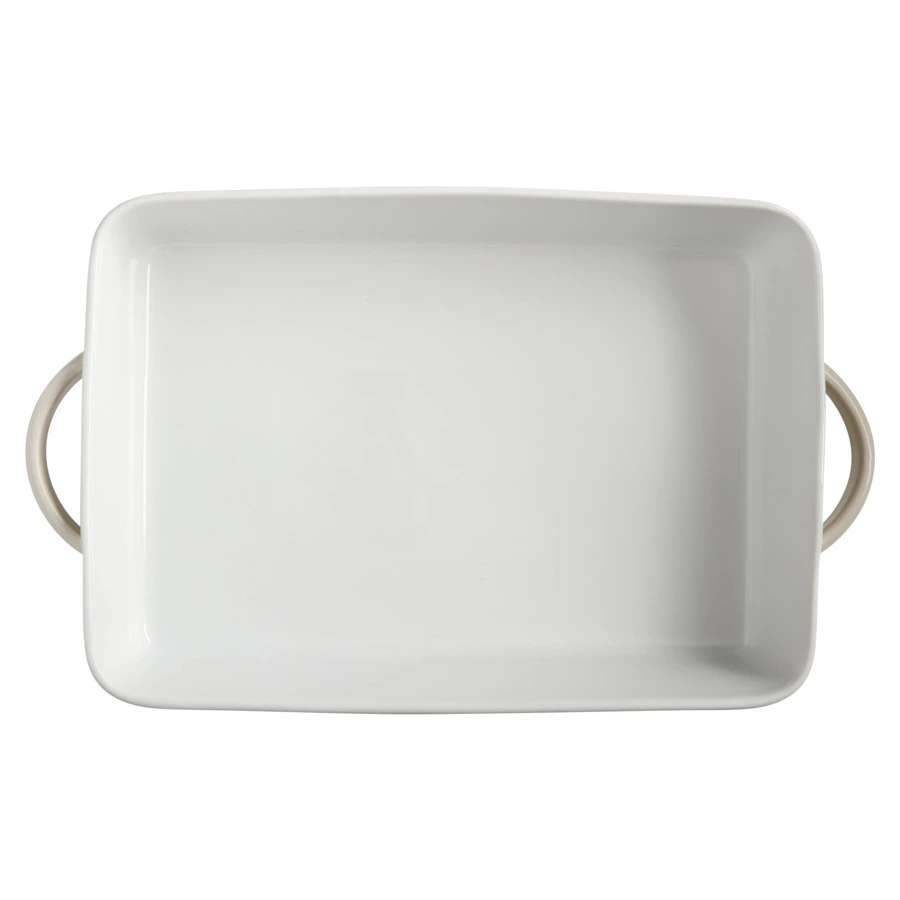 Блюдо прямоугольное Casa Domani Moderna 31х21 см, керамика, кремовый, п/к