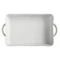 Блюдо прямоугольное Casa Domani Moderna 35х23 см, керамика, кремовый, п/к