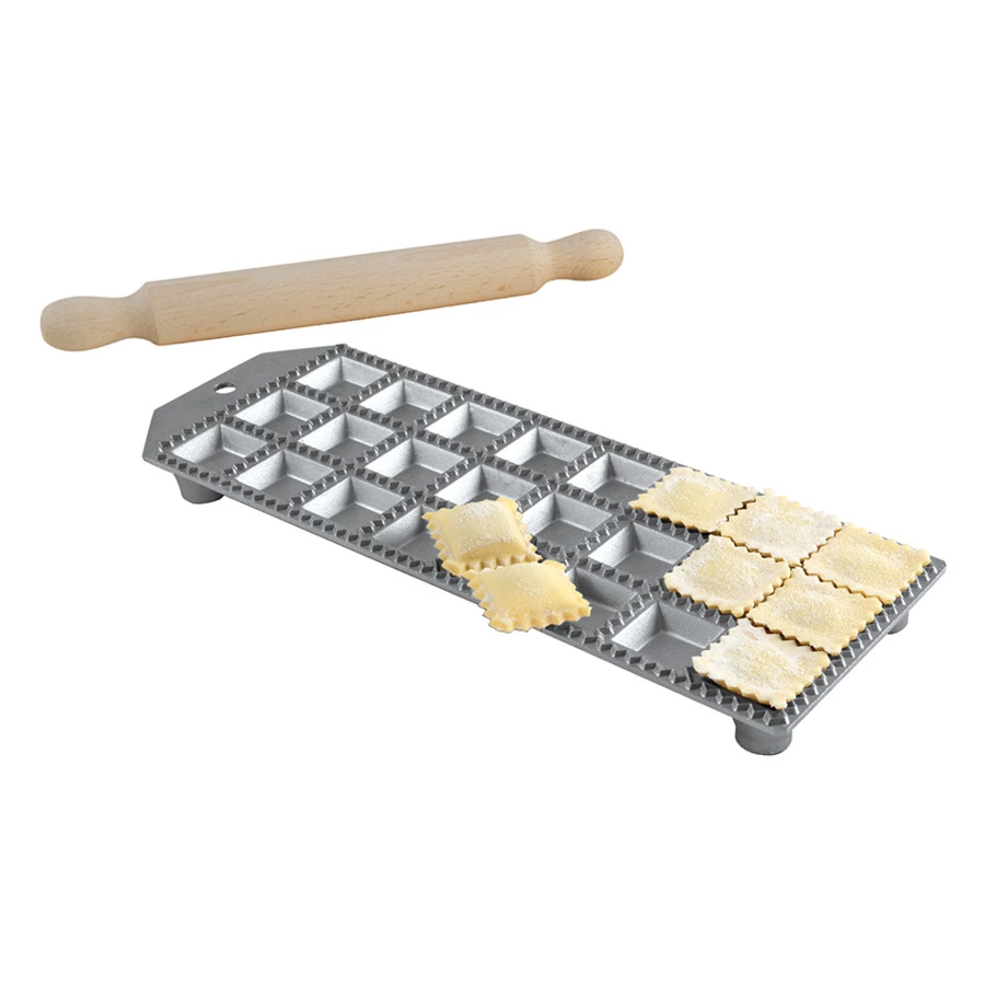 Форма для равиоли со скалкой Eppicotispai 24 равиоли 3х3 см, п/к (нет скалки)