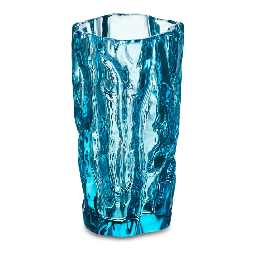 Стакан для воды ГХЗ Кора 200 мл, хрусталь, бирюзовый