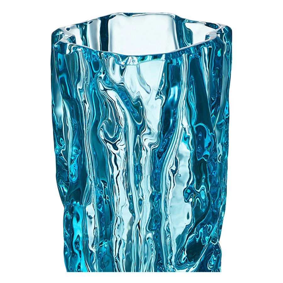 Стакан для воды ГХЗ Кора 200 мл, хрусталь, бирюзовый