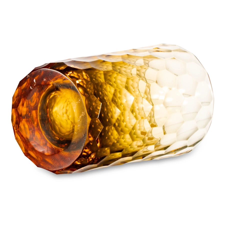 Стакан для воды ГХЗ Чайный Пузырьки 250 мл, хрусталь, янтарный