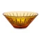 Ваза для фруктов ГХЗ Кармен Медовый спас 29,2 см, хрусталь, янтарная