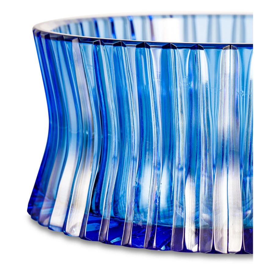 Ваза для печенья ГХЗ Галилей Каскад, хрусталь, васильковый