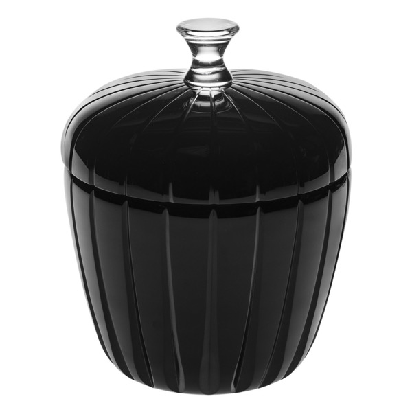 Чаша с крышкой Vista Alegre Яблоко h18 см, стекло, черная
